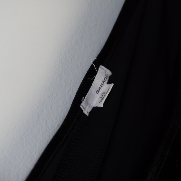 GARAGE velvet black back cutout dress Size L - Picture 4 of 5